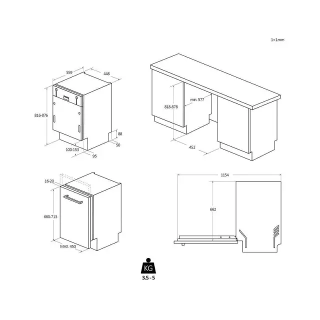 ΠΛΥΝΤΗΡΙΟ ΠΙΑΤΩΝ CI1C7SB1FA CANDY (C) 3