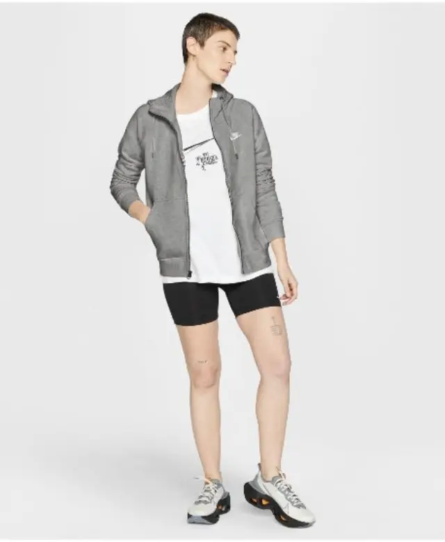Nike Sportswear Essential Full-Zip Hoodie (BV4122-063) - Γκρί - XL 3