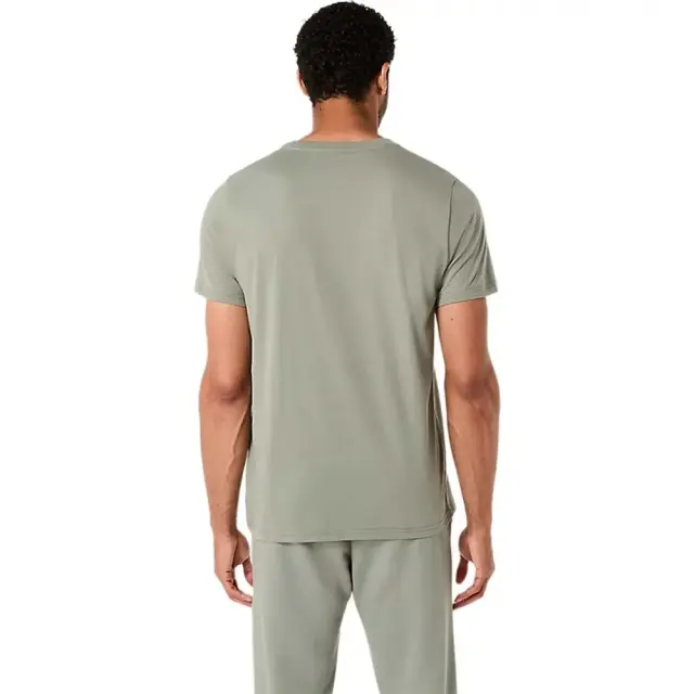 Asics Men's Spiral Embroidery Shortsleeve T-Shirt Λαδί 2031F458-301 (Asics) 2