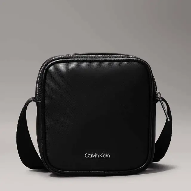 Calvin Klein - Ανδρική Τσάντα Ώμου / Χιαστί Ck Est. Pu Cube Reporter K50K511861-BEH Μαύρο
