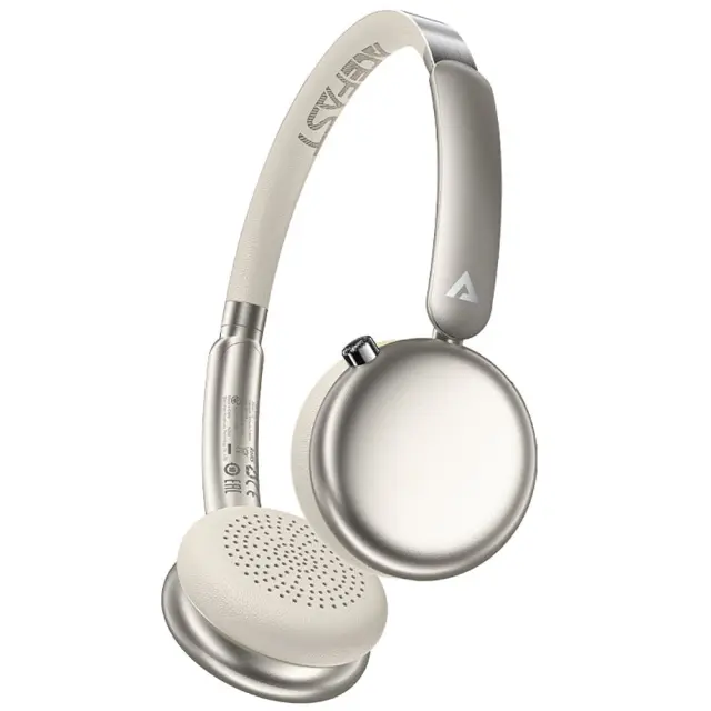 Wireless Ακουστικά Hi-Fi Stereo Acefast H8 500mAh v5.4 30db ANC Χρυσά με HD Μικρόφωνο Memory Foam Μαξιλαράκια και Θήκη