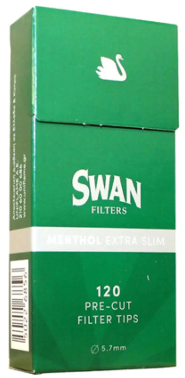 Φιλτράκια SWAN 5.7mm Μέντα Extra Slim 1 τμχ