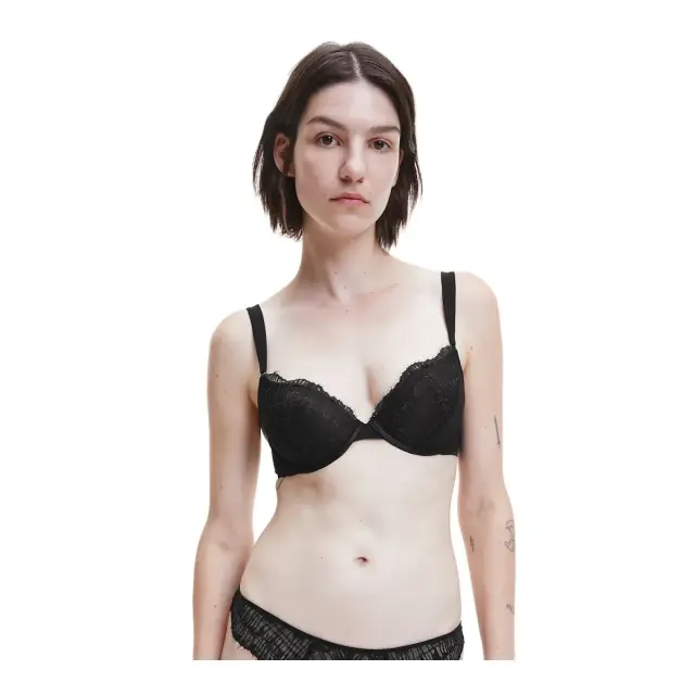 Calvin Klein Γυναικείο Σουτιέν Push-up Plunge CK Black, Χρώμα Μαύρο - 80B