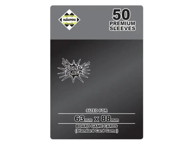 Premium Sleeves Solid Black 63x88mm (Pokemon κ.α.) (Card Game) (KA113797)