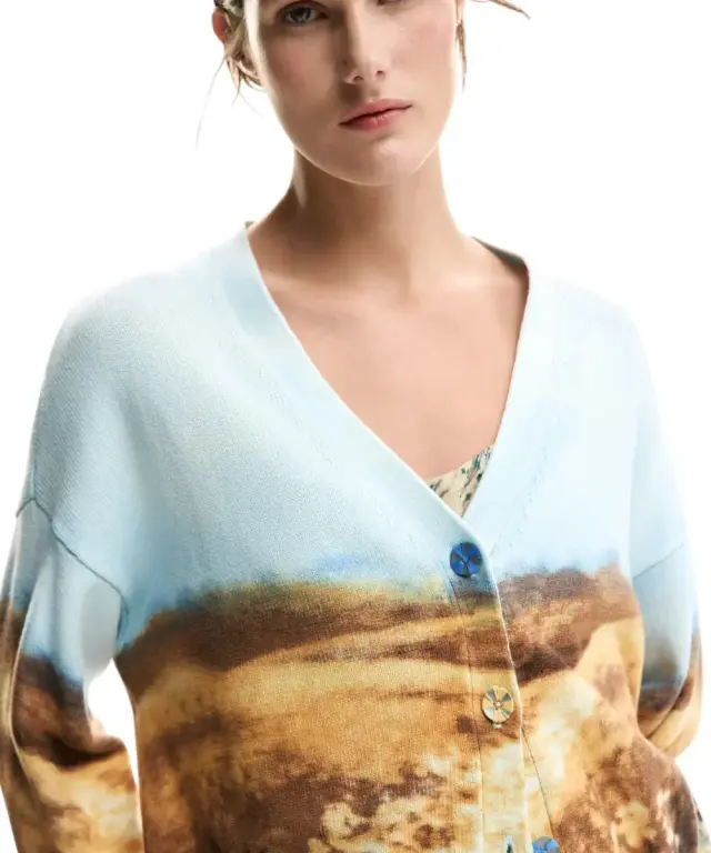 Desigual - Γυναικεία Ζακέτα Sun 26SWJF18-5004 Γαλάζιο 3