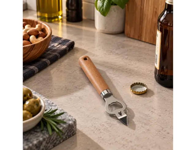 Ανοιχτήρι μπουκαλιών Excellent Houseware με ξύλινη λαβή, 17cm 170485430