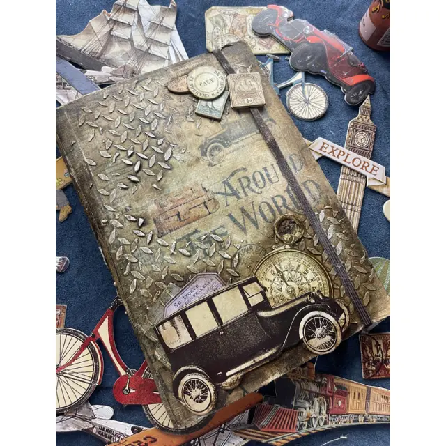 Σετ 10 Χαρτιά Scrapbooking Stamperia Διπλής Όψης - Around the World - 30x30cm 2