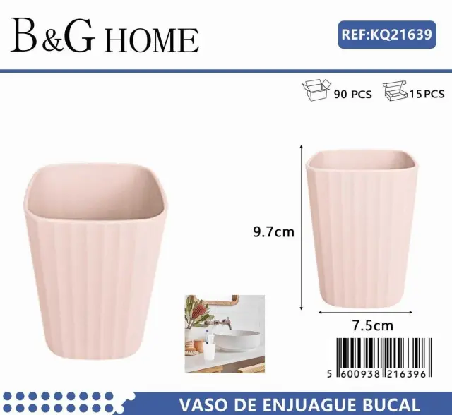 Θήκες οδοντόβουρτσας πλαστικές σε σετ 5Χ - Light Pink - 21639 2