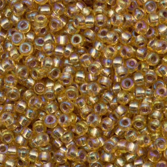 Χάντρα Miyuki Round Rocailles 8/0 - 91003 - Silver Lined Gold AB ~25gr