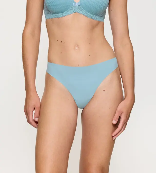 Triumph Σλιπ String Pretty Micro Γαλάζιο - L