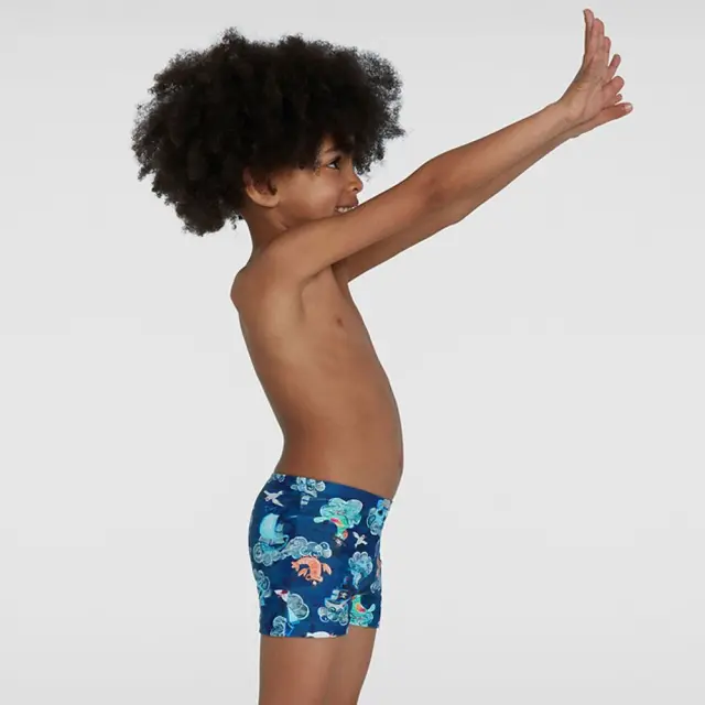 Speedo Boy's Digital Allover Print Placement Aquashort Μπλε Σκούρο 805394H099 (Speedo) 3