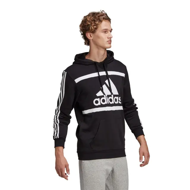 adidas Essentials CB Hoodie (GK9011-Black) - Μαύρο - XXL