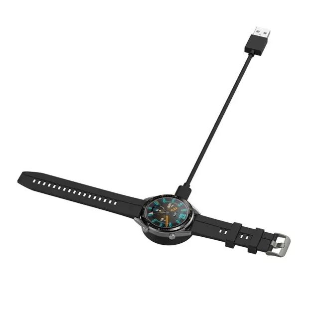 Φορτιστής Techsuit SmartWatch Wireless Charging Cable (THC3) for Huawei Watch, Honor Watch, USB, 3.5W with Desk Holder Black 2