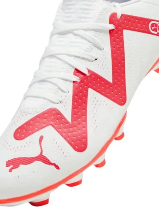 Puma Men's Future Play FG/AG Άσπρο - Κόκκινο 107377-01 (Puma) 2