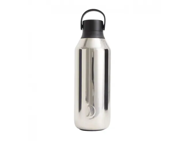Μπουκάλι Θερμός Series 3 Metals Chilly's με χωρητικότητα 500ml και διατήρηση θερμοκρασίας 14h ζεστό / 36h κρύο - Chrome Halo22873