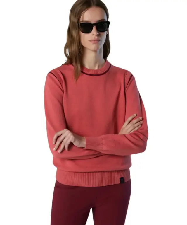 North Sails - Γυναικείο Πουλόβερ Viscose crew-neck 095516-000-0182 Κοραλλί 2