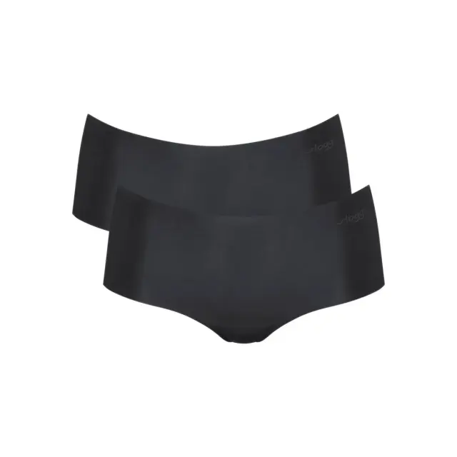 Sloggi Γυναικείο Εσώρουχο ZERO Microfibre 2.0 H Short - Διπλό Πακέτο, Χρώμα Μαύρο