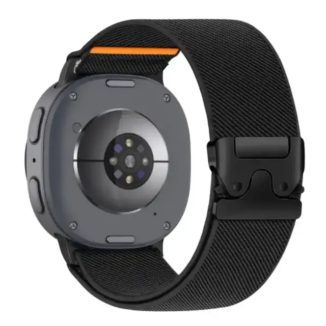 Tech-protect Nylon Clasp Samsung Galaxy Watch 8 / 9 / Classic (40 / 44 / 46 Mm) Black 2