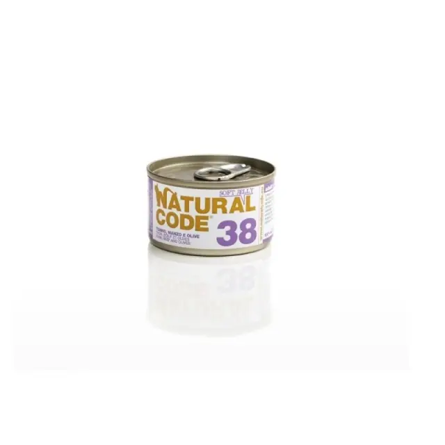 Natural Code 38 Κονσέρβα με Τόνο, Βοδινό & Ελιές 85gr Μονόχρωμο