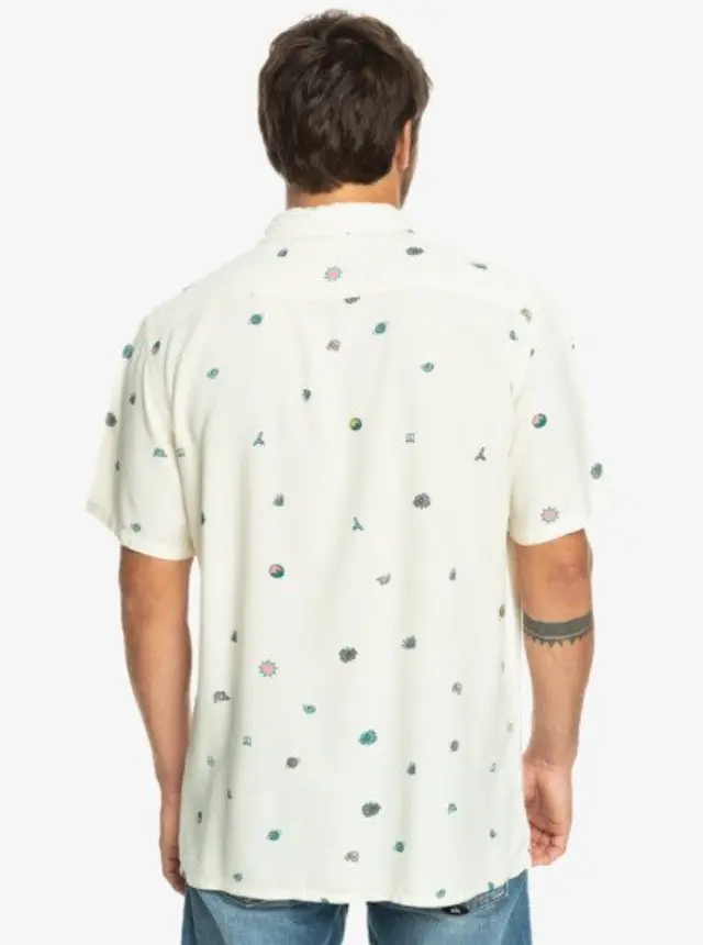 QUIKSILVER MINIMARK SS ΠΟΥΚΑΜΙΣΟ ΑΝΔΡΙΚΟ - WDW6 WHITE 2