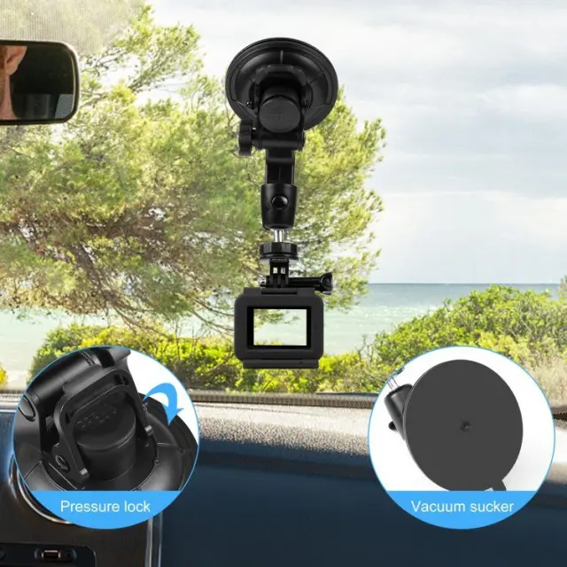 Puluz® Βεντούζα Αυτοκινήτου για GoPro/ Action Camera και Smartphone (PU632) - Black 2