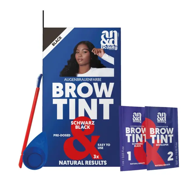 A.N.D. Brow Tint Black Μακιγιάζ για φρύδια Brow Tint Μαύρο 01