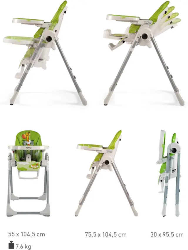 Peg Perego Κάθισμα Φαγητού Prima Pappa Follow Me, Gold + ΔΩΡΟ μπάρα παιχνιδιών 2