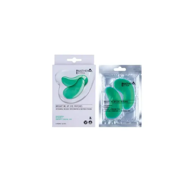 Medisei Panthenol Extra Bright Me Up Eye Patches , Μάσκα Ματιών για την Μείωση Πρηξίματος, Μαύρων Κύκλων & Λεύκανση 12τμχ