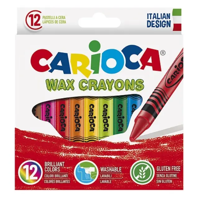 Carioca Κηρομπογιές 12 Χρώματα Wax Crayons 42365