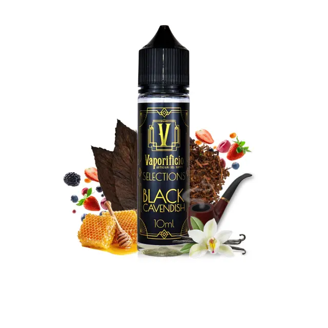 Black Cavendish 10ml (60ml) - Vaporificio Selections Flavorshots