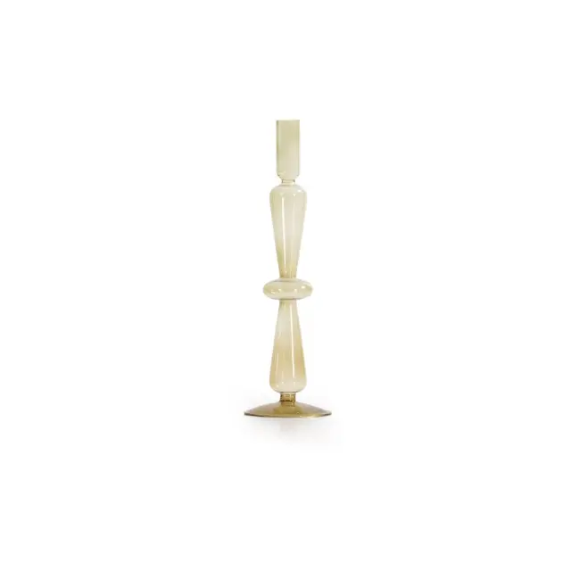Nef-Nef Homeware Κηροπήγιο Γυάλινο Jamal 9x30,5 Green
