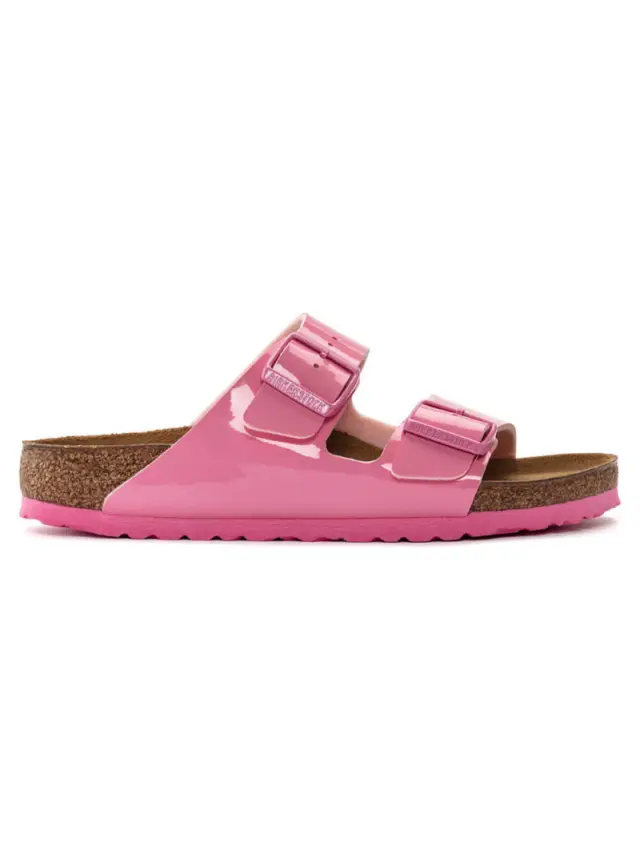 Birkenstock Πέδιλα Γυναικείο Birko-Flor Patent(Ανθεκτικό Υλικό Της Birkenstock-Επιτρέπει Την Επαφή Με Το Νερό) Ροζ BIR/ARIZONA PATENT 1024104 PINK 3