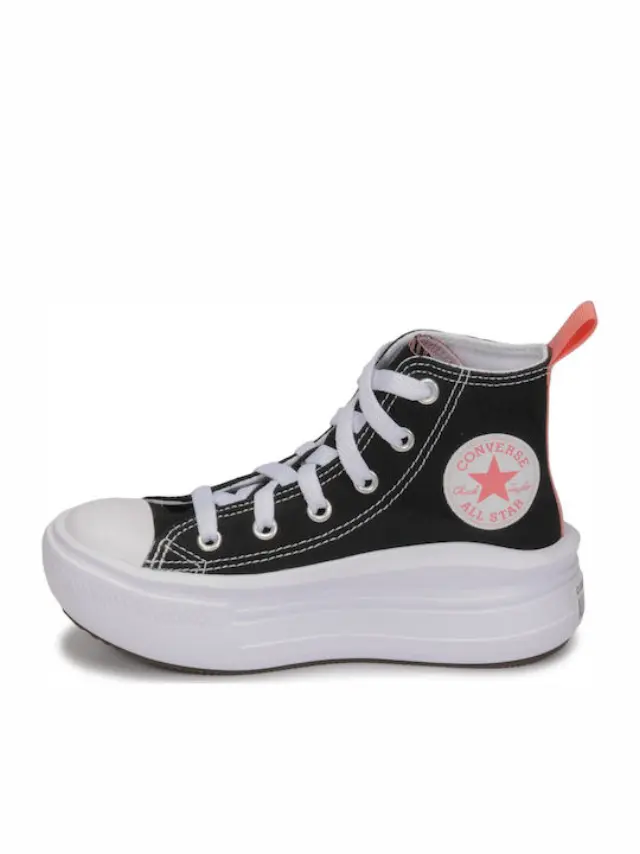 Converse Chuck Taylor All Star Move Little Kids' Boots Black 371527C - 27