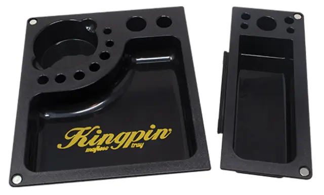 KingPin Raw Mafiozo Rolling Tray Δίσκος Πλαστικός Μαύρο (26x21cm) 2