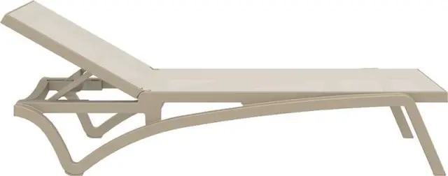Ξαπλώστρα PACIFIC Dove Grey PP/Textilene 193x68x35cm 2