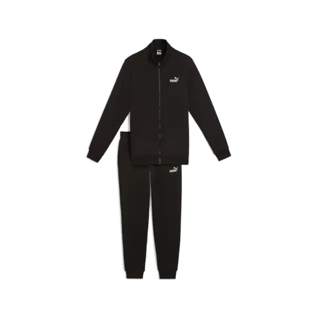 Puma Essentials Fleece Sweat Suit (688175-01) - Μαύρο - S