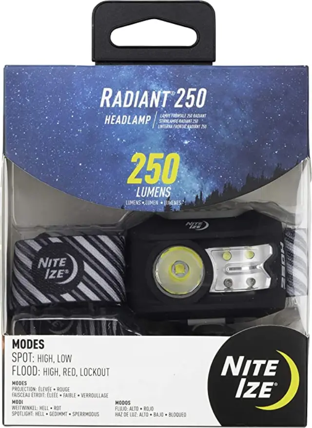 Φακός Κεφαλής NITE IZE RADIANT 250 250lm Ανθρακί 2