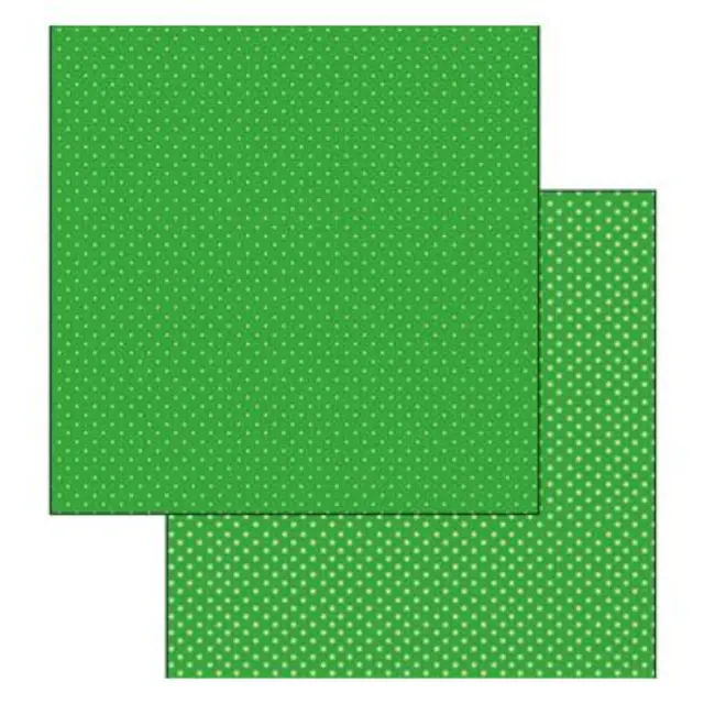 Χαρτί Scrapbooking Stamperia Διπλής Όψης - Dark green Polka dot - 31x30cm