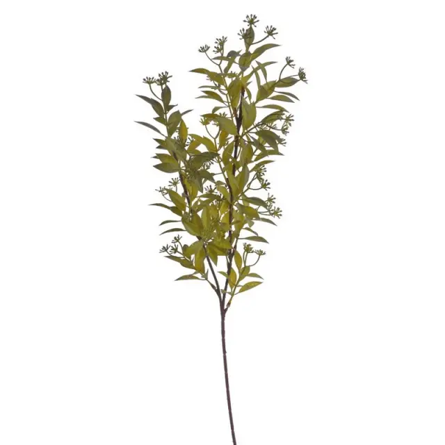 Κλαδί τεχνητό λεπτόφυλλο, σκούρο πράσινο, 69cm