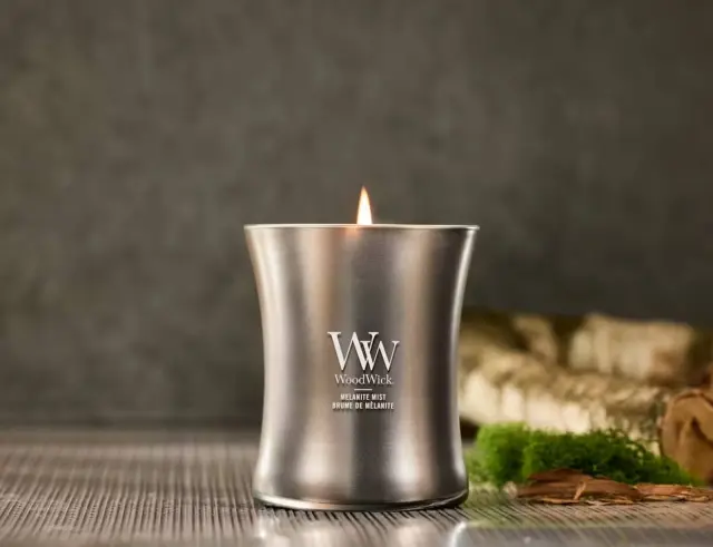 Αρωματικό Κερί Precious Metals WoodWick με άρωμα Melanite Mist2659612E 2