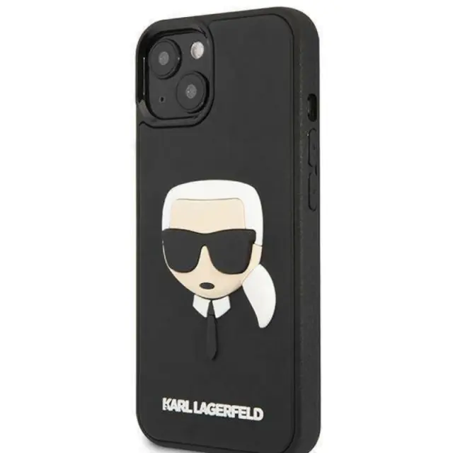 Karl Lagerfeld Rubber Karl`s Head Back Cover Πλαστικό Μαύρο (iPhone 14 Plus)