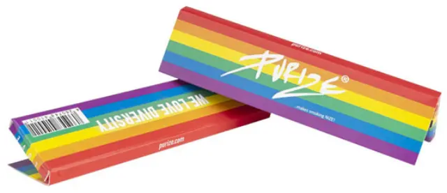 Purize Χαρτάκια Ακατέργαστο - «We Love Diversity» King Size Slim 32φ.