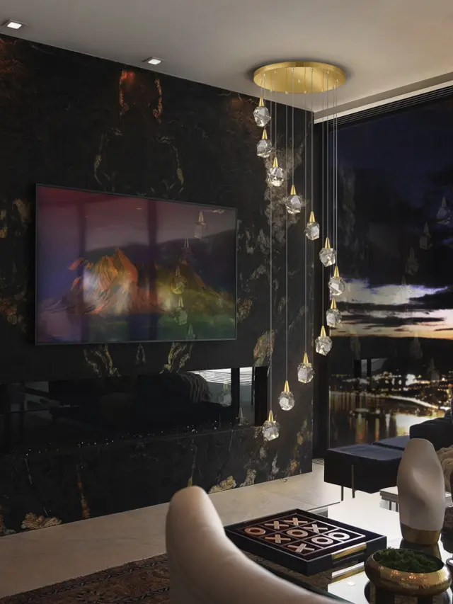 AQUARIA LAMP 12L MATT GOLD φωτιστικό κρεμαστό Χρυσό 3