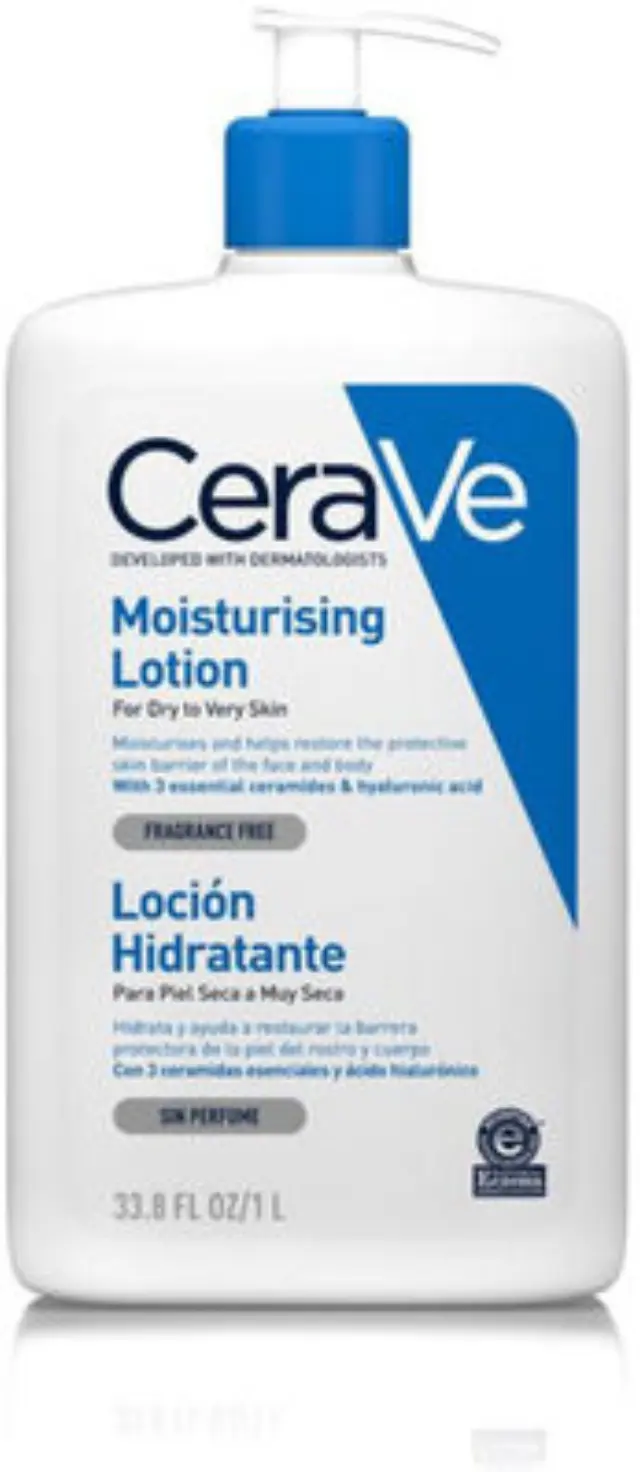 CeraVe | Moisturising Lotion | Ενυδατικό Γαλάκτωμα για Πρόσωπο/Σώμα, Ξηρό/Πολύ Ξηρό Δέρμα 1Lt