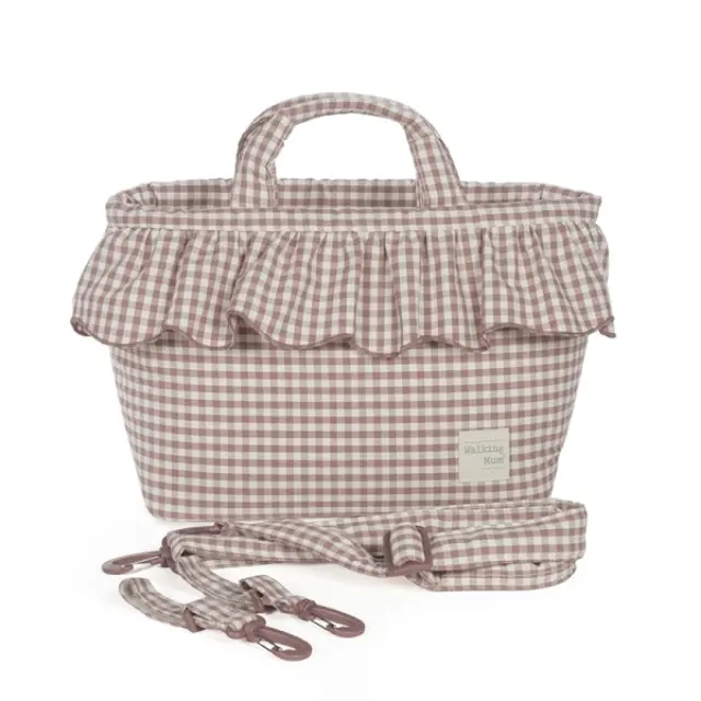 Walking Mum: Τσάντα Αλλαξιέρα Praline Vichy Moka 44x29x12εκ. 2
