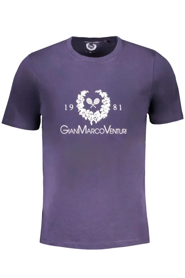 T-Shirt Gian Marco Venturi AU01419L Μπλε - 2XL