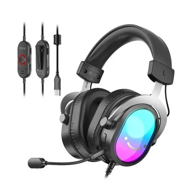 Fifine Gaming Headset H16 7.1 RGB Black (H16)