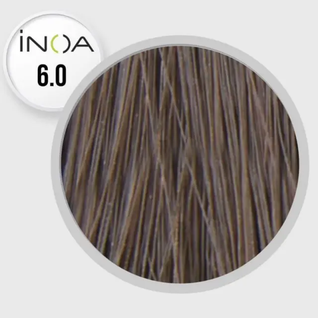 Loreal Inoa Βαφή 6,0 Fundamental Ξανθό Σκούρο Βαθιάς Κάλυψης 60ml 2