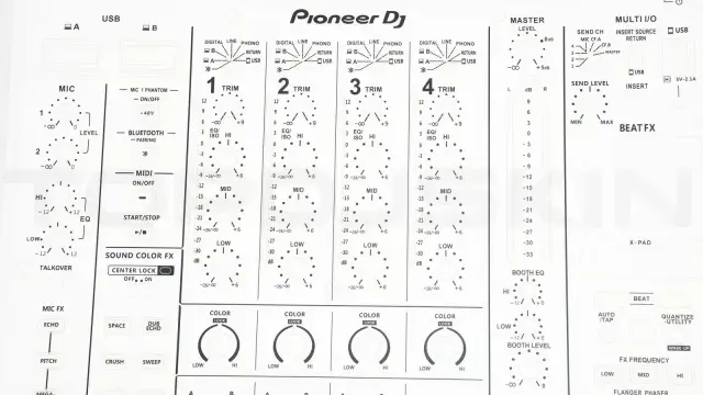 TOPDJSKIN PIONEER DJM A9 (White) 2