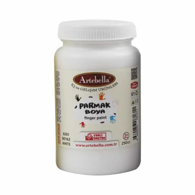 Artebella Δακτυλομπογιά - 8201 White - 250ml